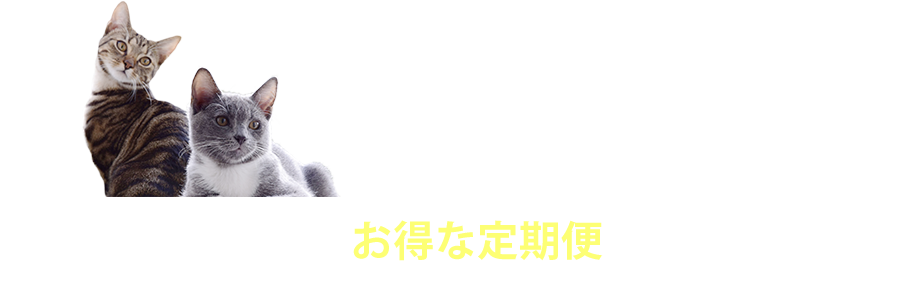 大切なネコちゃんのためにお得な定期便をご用意